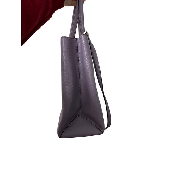 Kate Spade Lilac Leather Eva Breezy Satchel Tote Purse AN - Picture 5 of 8